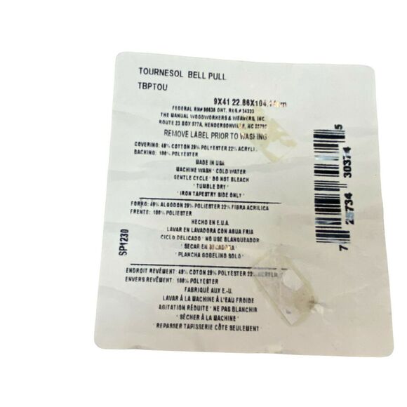 Sunflower Rooster Tapestry Country Chic Bell Pull Woodworkers & Weavers Red - Picture 7 of 11